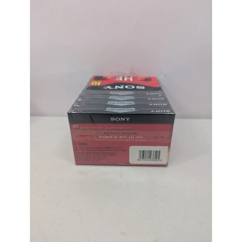 Sony HF 120 High Fidelity Blank Audio Cassette Tapes C 120HFL Sealed Lot of 8